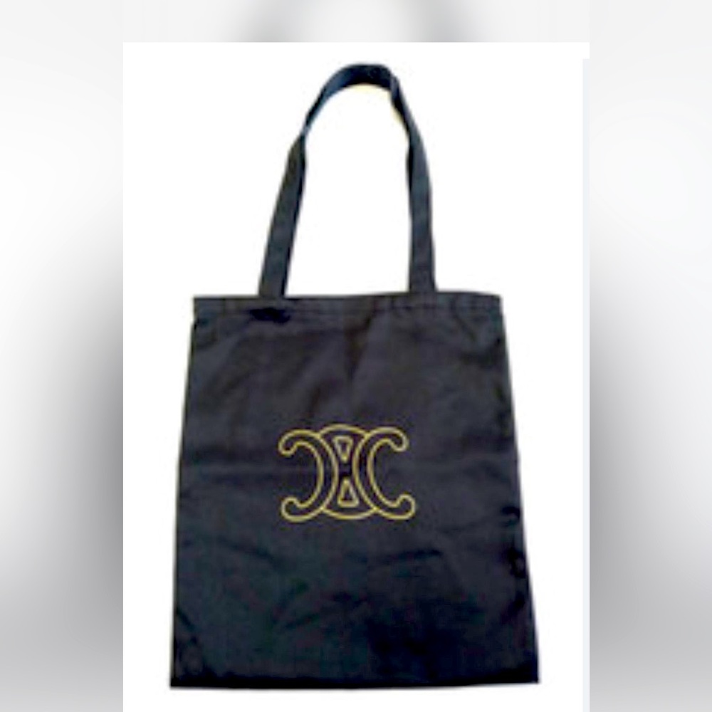 Celine Nylon Bag NWOT Tote Bag with Gold Logo